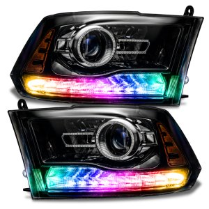 Dodge Ram Headlight DRL Kit - Front - ORACLE Lighting - Dynamic ColorSHIFT - ColorSHIFT - `13-`18